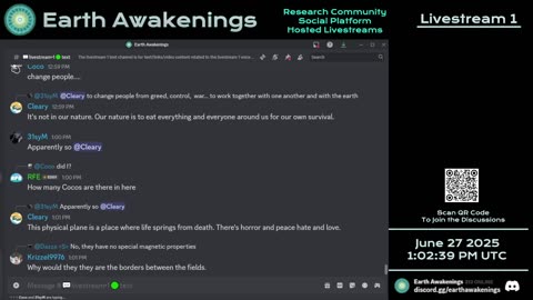 Earth Awakenings - Livestream 1 - #3259 - Live on Rumble/Youtube/X-Twitter/Twitch