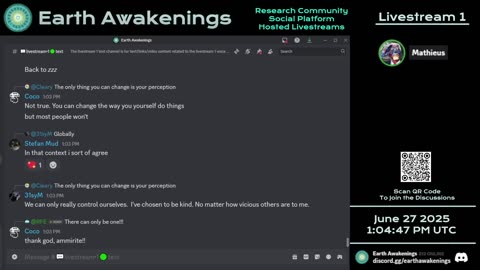Earth Awakenings - Livestream 1 - #3259 - Live on Rumble/Youtube/X-Twitter/Twitch