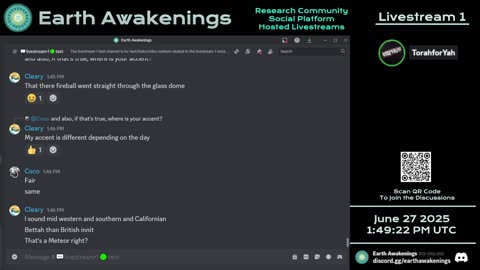 Earth Awakenings - Livestream 1 - #3259 - Live on Rumble/Youtube/X-Twitter/Twitch