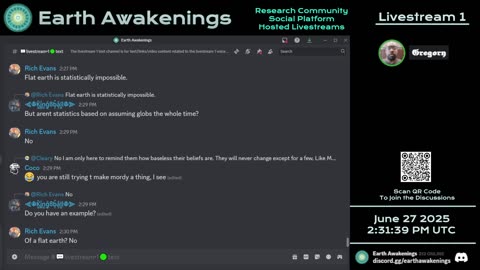 Earth Awakenings - Livestream 1 - #3259 - Live on Rumble/Youtube/X-Twitter/Twitch