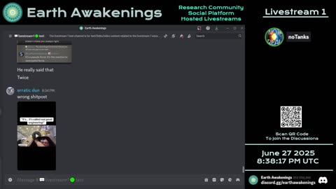 Earth Awakenings - Livestream 1 - #3259 - Live on Rumble/Youtube/X-Twitter/Twitch