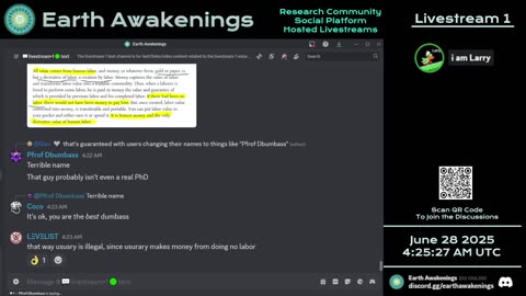 Earth Awakenings - Livestream 1 - #3259 - Live on Rumble/Youtube/X-Twitter/Twitch