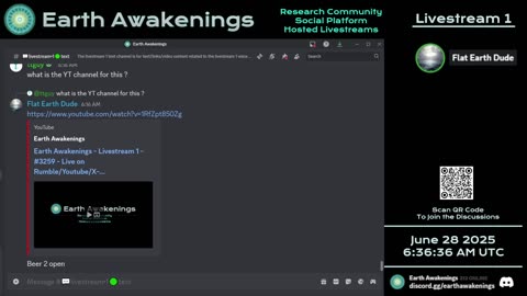 Earth Awakenings - Livestream 1 - #3259 - Live on Rumble/Youtube/X-Twitter/Twitch