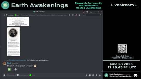 Earth Awakenings - Livestream 1 - #3259 - Live on Rumble/Youtube/X-Twitter/Twitch