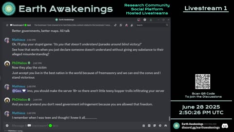 Earth Awakenings - Livestream 1 - #3261 - Live on Rumble/Youtube/X-Twitter/Twitch