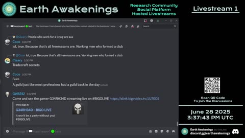 Earth Awakenings - Livestream 1 - #3261 - Live on Rumble/Youtube/X-Twitter/Twitch