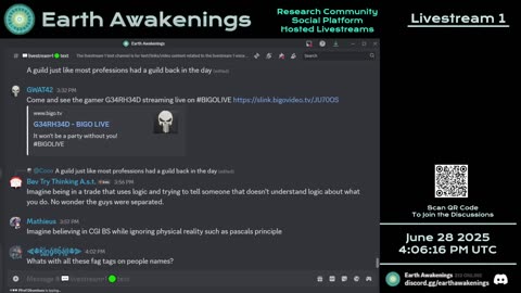 Earth Awakenings - Livestream 1 - #3261 - Live on Rumble/Youtube/X-Twitter/Twitch