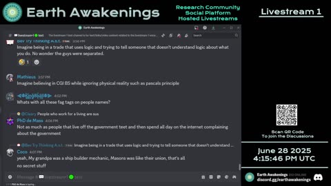 Earth Awakenings - Livestream 1 - #3261 - Live on Rumble/Youtube/X-Twitter/Twitch