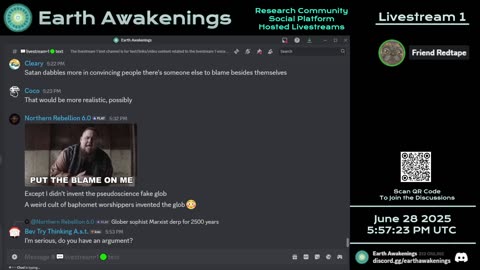Earth Awakenings - Livestream 1 - #3261 - Live on Rumble/Youtube/X-Twitter/Twitch