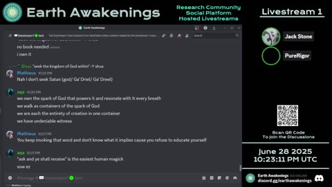 Earth Awakenings - Livestream 1 - #3261 - Live on Rumble/Youtube/X-Twitter/Twitch