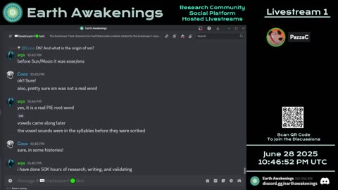 Earth Awakenings - Livestream 1 - #3261 - Live on Rumble/Youtube/X-Twitter/Twitch