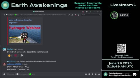 Earth Awakenings - Livestream 1 - #3261 - Live on Rumble/Youtube/X-Twitter/Twitch