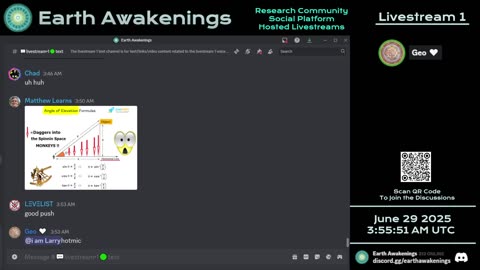 Earth Awakenings - Livestream 1 - #3261 - Live on Rumble/Youtube/X-Twitter/Twitch