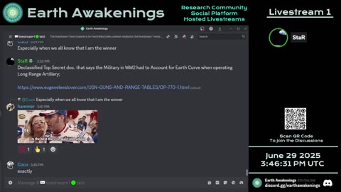 Earth Awakenings - Livestream 1 - #3261 - Live on Rumble/Youtube/X-Twitter/Twitch