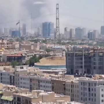 The skies of Tehran right now