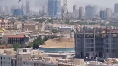 The skies of Tehran right now