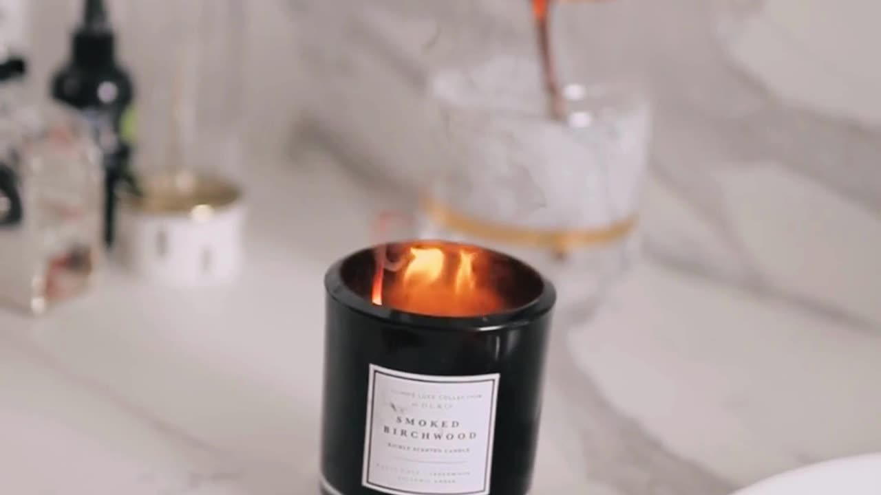 🌙 Soft Candle Glow & Gentle Nature Sounds | Stress Relief & Calm