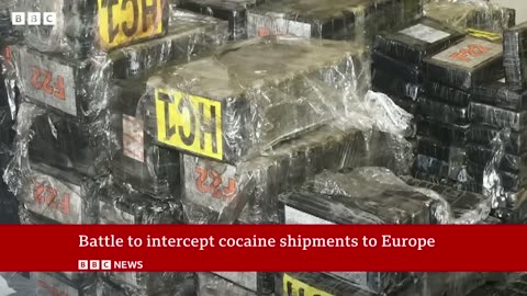 Huge drugs bust reveals battles on cocaine 'superhighway' | BBC News