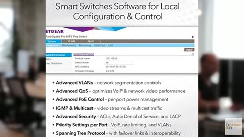 NETGEAR 52-Port PoE Gigabit Ethernet Smart Switch (GS752TP) - Managed, Optional