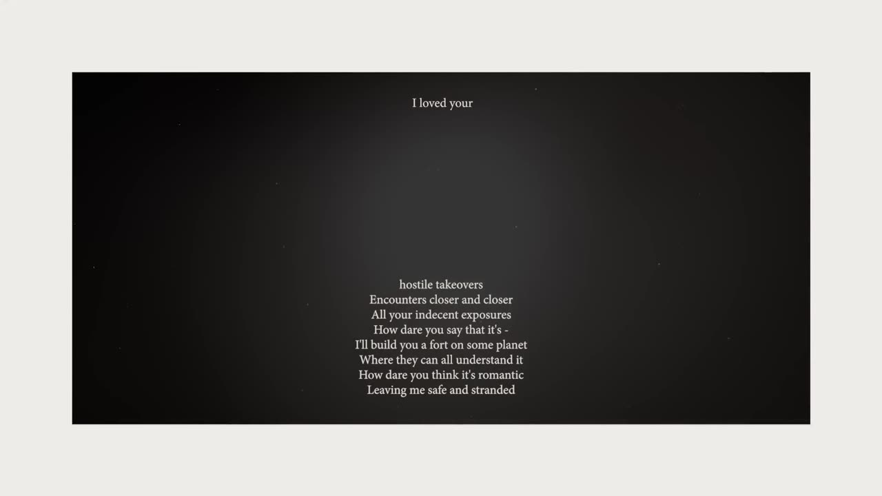 Taylor Swift - Down Bad (Official Lyric Video)