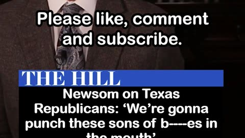 Gavin Newsom Threatens to Punch Republicans "in the Mouth"