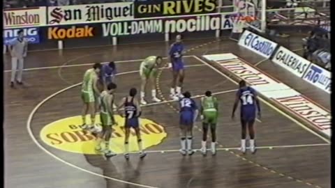 "FC Barcelona vs Magia Huesca" 33° Jornada Liga ACB 1988/89 (16 de Abril, 1989)