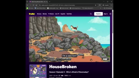 Housebroken - Who's Afraid Of Boomsday? Tubi Audio Description