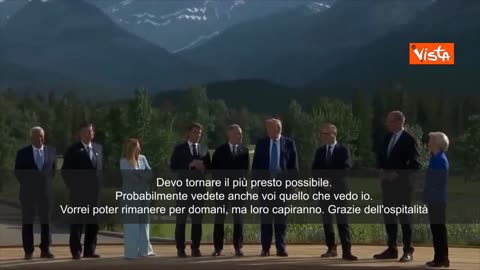 NOTIZIE DAL MONDO Trump lascia il G7 in Canada in anticipo svolto il 16 e 17 giugno 2025 Le guerre in Medio Oriente e Ucraina e quella commerciale di Trump al centro dei colloqui