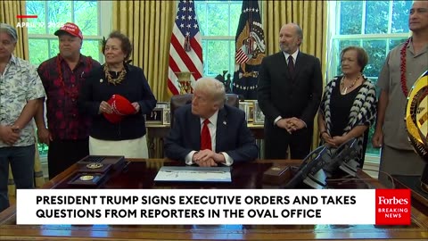 WATCH: President Trump Signs Executive Orders Meant To Boost Commercial Fishing In American Samoa