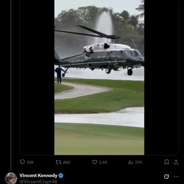 . (dot) (Marine One landing) 11:17 PM EST