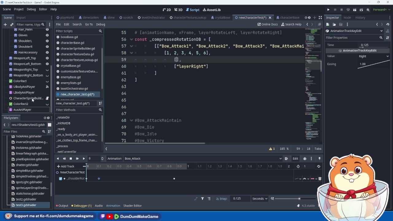 Dev Stream: Testing AnimationPlayers, Overdesigning Solutions, & Finally Keeping Rotations Simple!