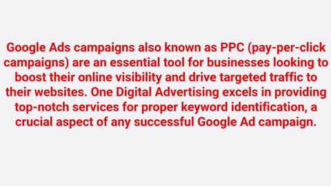 One Digital Advertising : Google Ads Agency in Miami, FL
