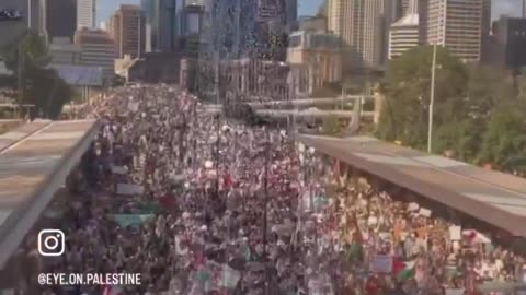 Save Palestine protest from brisbane