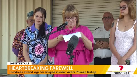 Gin Gin locals hold vigil for Phoebe Bishop - 7NEWS Australia