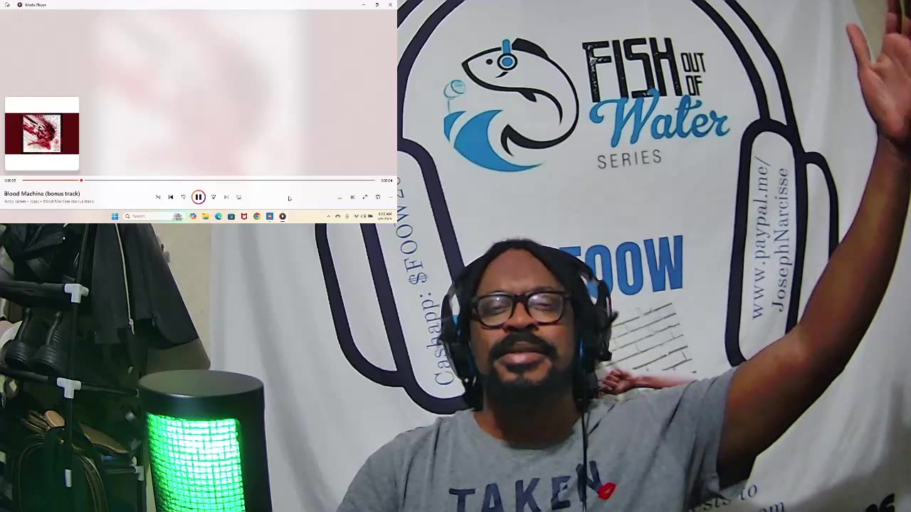 Andy James Blood Machine Reaction