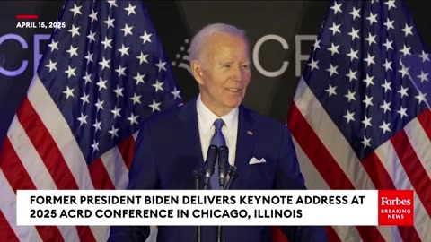 Biden Sounds Off On Trump Administration In First Speech Since Leaving The Presidency