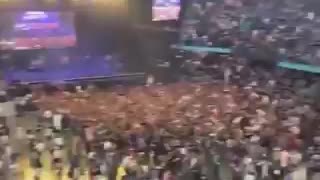 Disturbios en el Movistar Arena