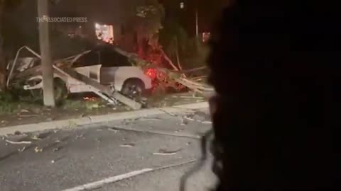 Army football player and his dad save man from flames after car crash