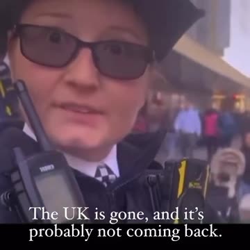This female police officer said to the woman in this video, "You're not allowed to sing church...