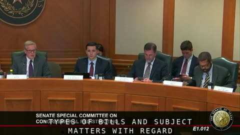 AUGUST 21 2025 Texas Senate special committee holds hearing on redistricting