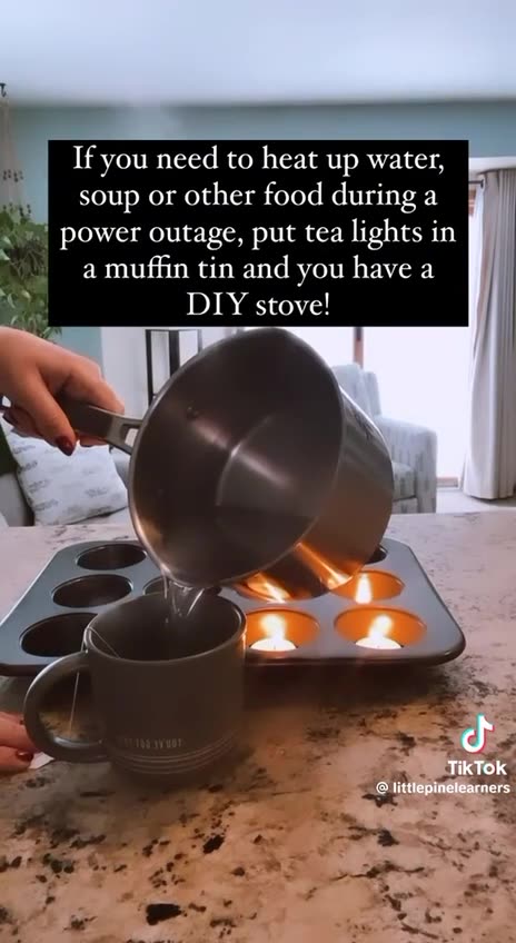 I’d be sure this was on a heat proof surface. Great idea though.