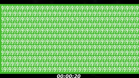 9 and 0 puzzle, Many 9... But hey, there's the number 0, this one is easy!