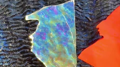 Broken Glass Shards Look Like Trump's Profile
