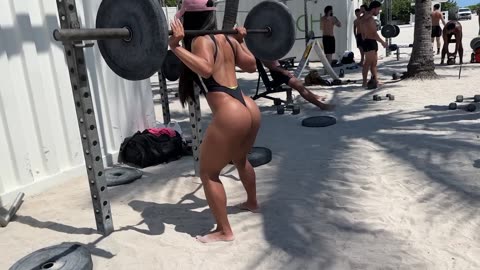 Brazilian Beautiful Ladies Beach Workout in Sunlight 2025