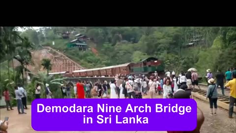 Demodara Nine Arch rail bridge in Sri Lanka