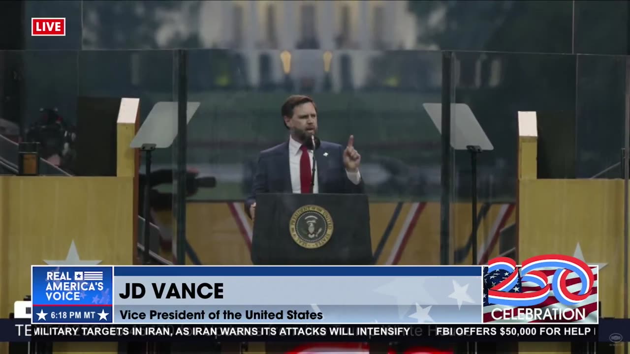 VP VANCE AT 250 250TH CELEBRATION PARADE