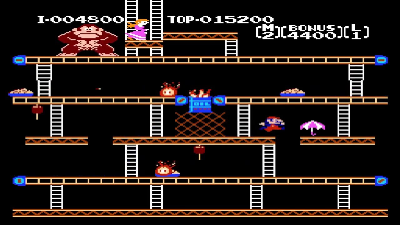 Donkey Kong Wii Virtual Console Game B Level 2
