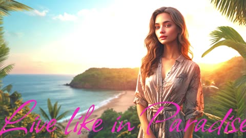 POP MUSIC. SONG Live like in Paradise.