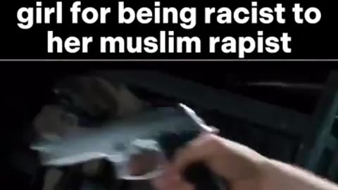 British police getting ready to arrest a white girl for being racist to her muslim rapist