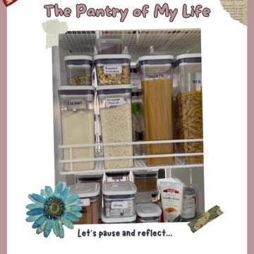 Sunday Reflections The Pantry of My Life #selfreflection #reflecttalks #lifemotivation #lifecoach